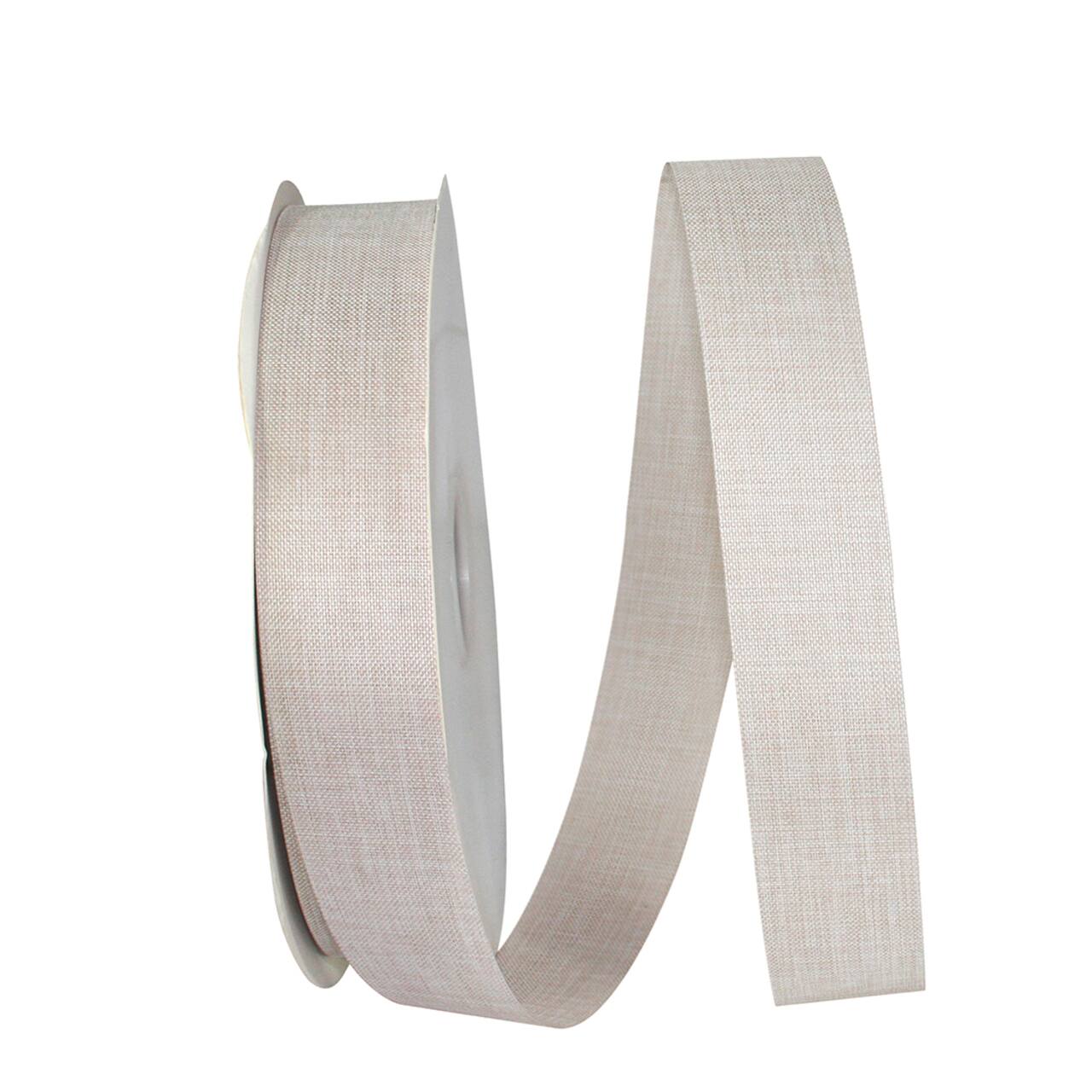 Reliant 1.375" x 100yd. Natural Allure Linen Ribbon